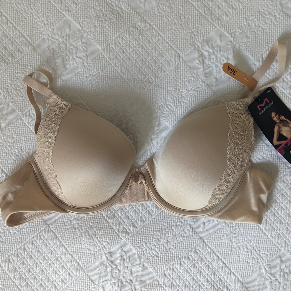 NEW! Maidenform Tan Bra - 36A